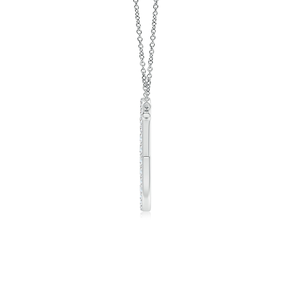 1.4mm GVS2 Modern Deco Diamond Capital "G" Initial Pendant in White Gold - side_1