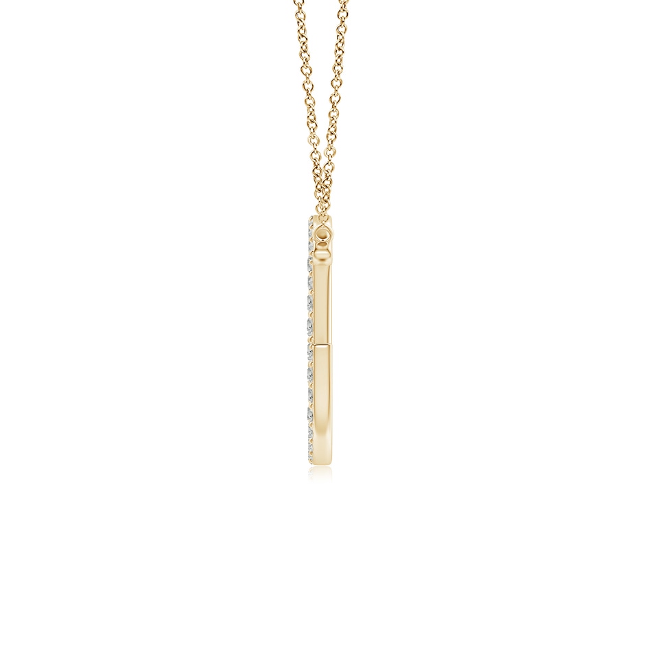 1.4mm KI3 Modern Deco Diamond Capital "G" Initial Pendant in Yellow Gold side-1