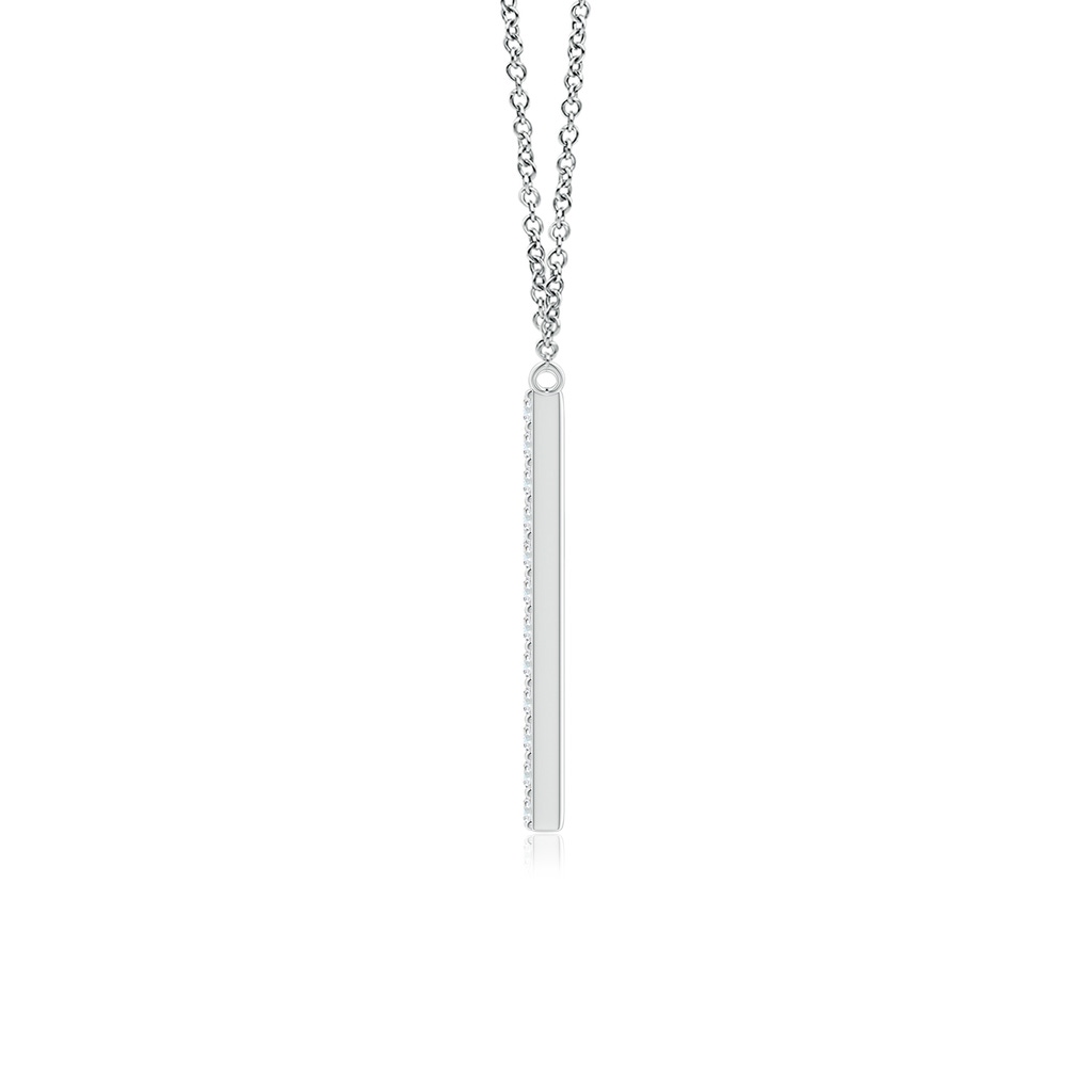 1.1mm GVS2 Modern Deco Diamond Capital "H" Initial Pendant in P950 Platinum - side_1