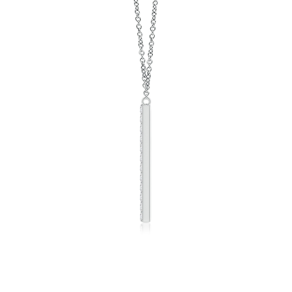 1.1mm HSI2 Modern Deco Diamond Capital "H" Initial Pendant in White Gold - side_1