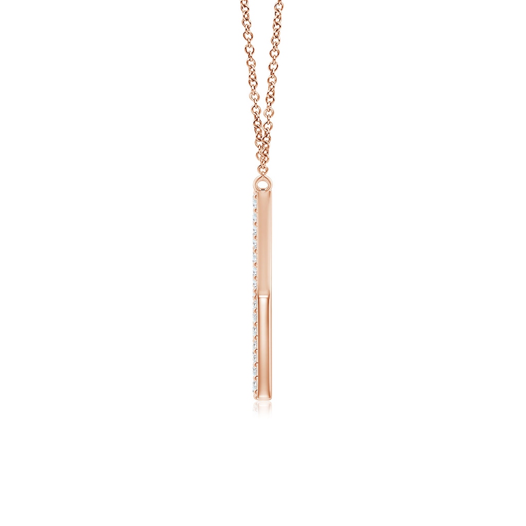 1.15mm GVS2 Modern Deco Diamond Capital "K" Initial Pendant in Rose Gold - side_1