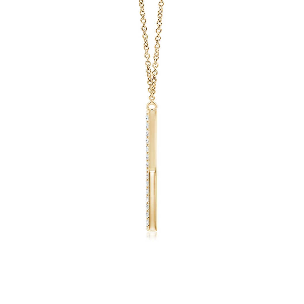 1.15mm GVS2 Modern Deco Diamond Capital "K" Initial Pendant in Yellow Gold - side_1