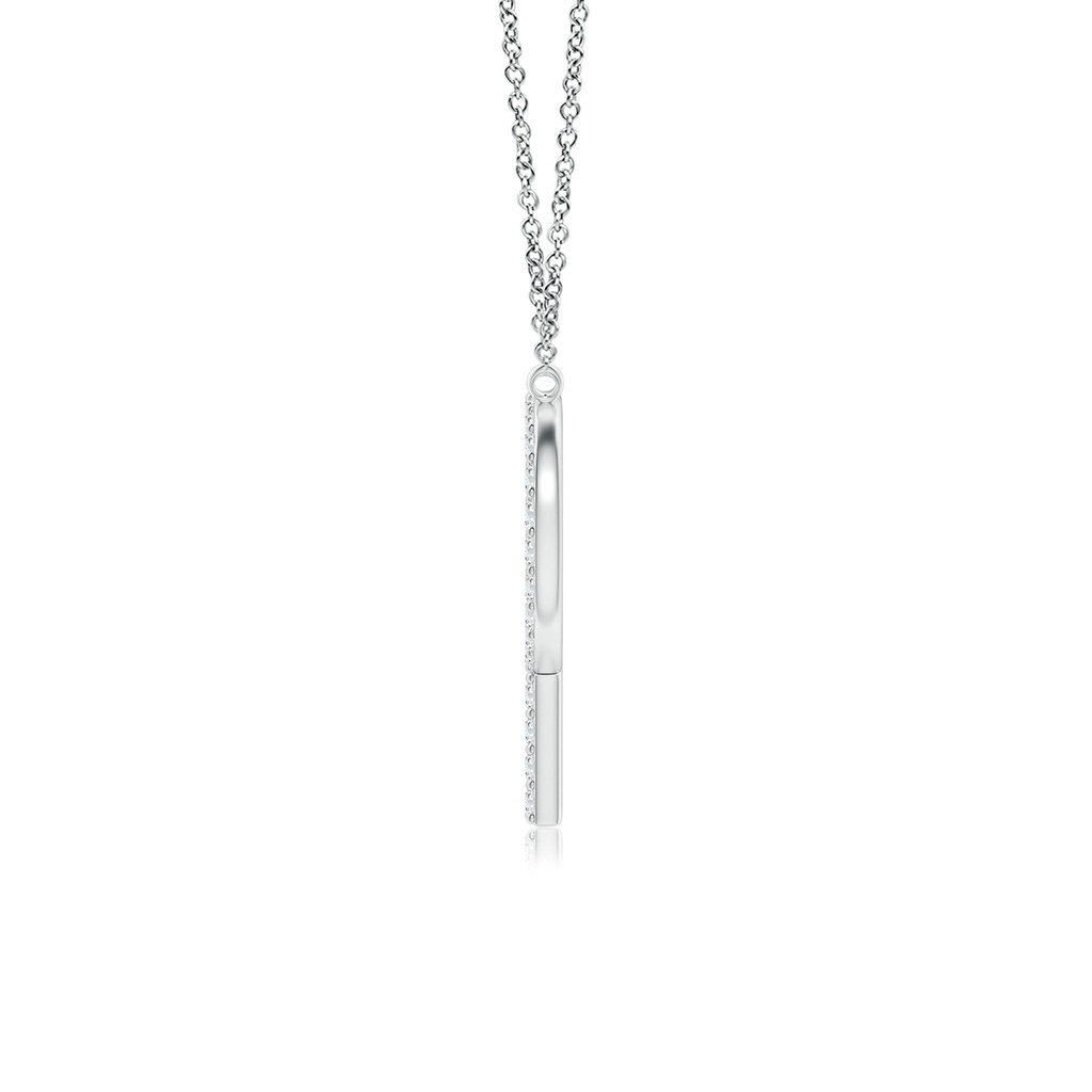 1.15mm GVS2 Modern Deco Diamond Capital "P" Initial Pendant in P950 Platinum - side_1