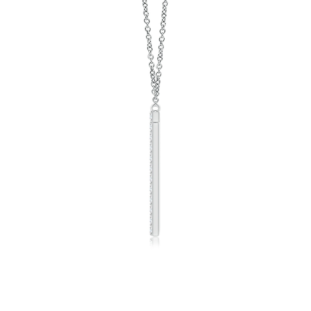 1.15mm GVS2 Modern Deco Diamond Capital "T" Initial Pendant in P950 Platinum - side_1
