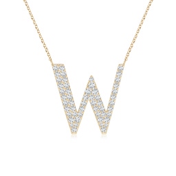Initials Yellow Gold Diamond Necklaces & Pendants