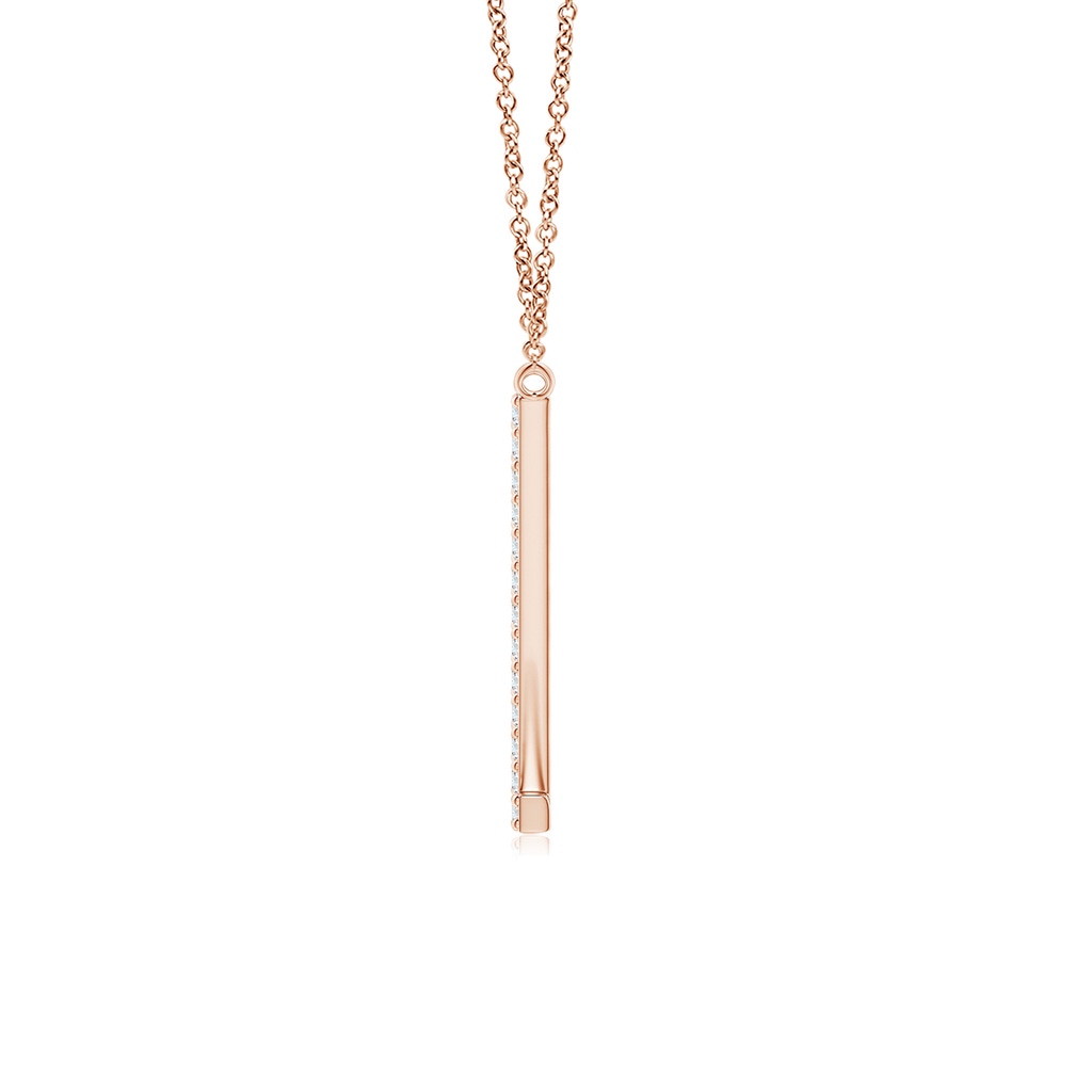 1.15mm GVS2 Modern Deco Diamond Capital "Z" Initial Pendant in Rose Gold - side_1