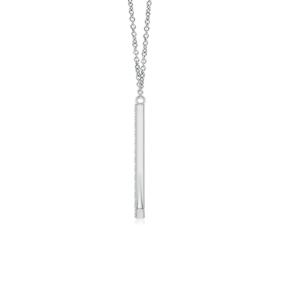 1.15mm KI3 Modern Deco Diamond Capital "Z" Initial Pendant in White Gold side-1