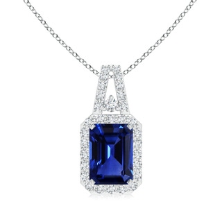 Emerald Cut AAA Blue Sapphire