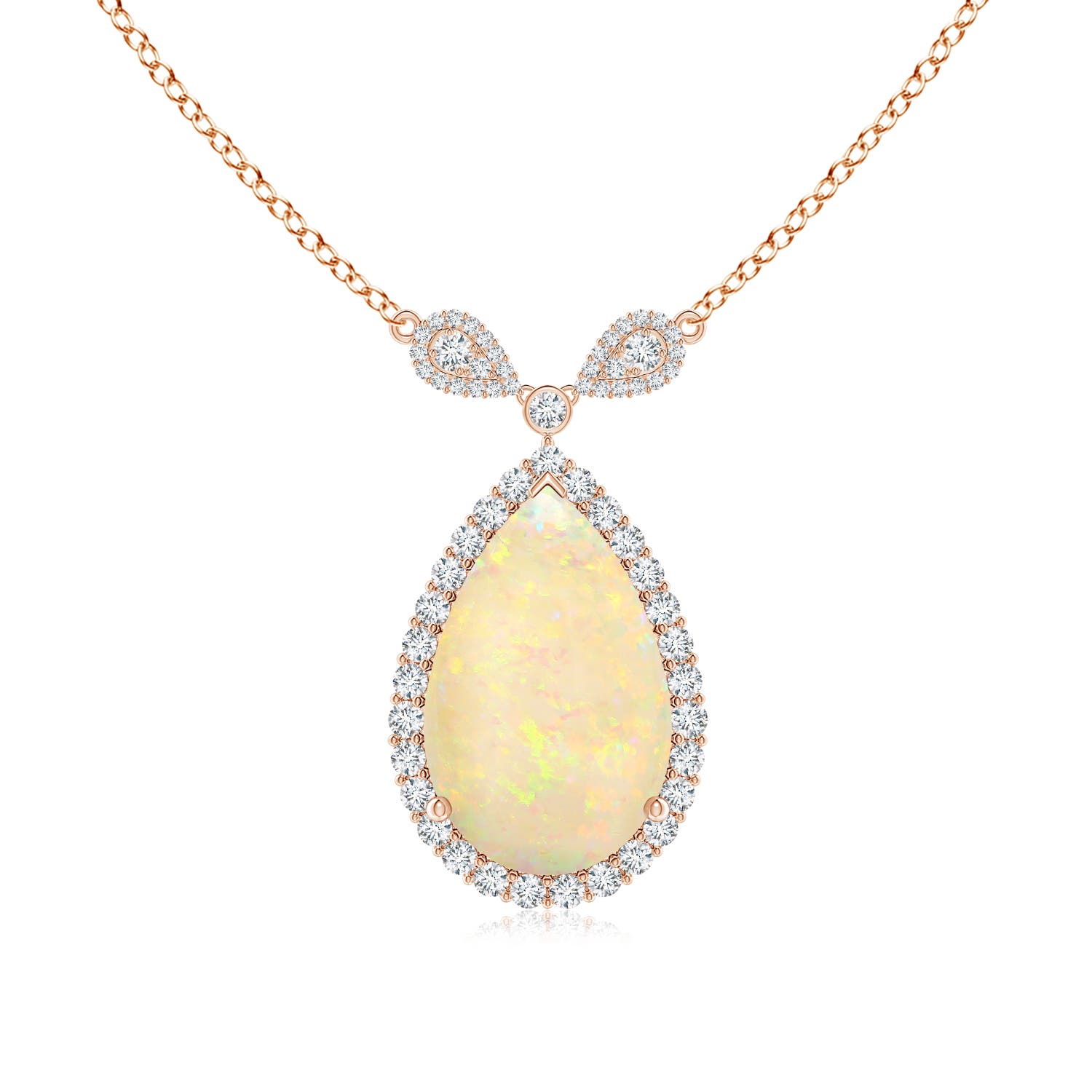 Rose Gold Opal Necklaces & Pendants