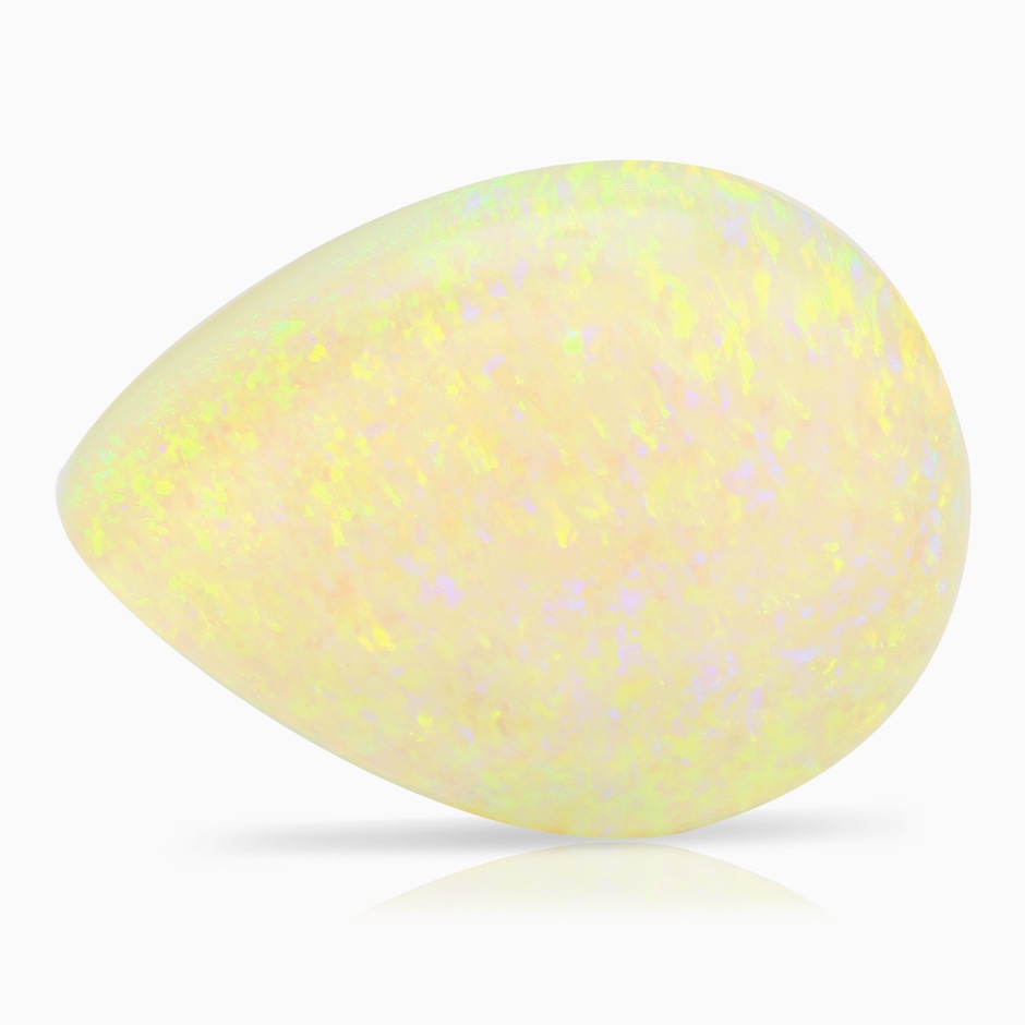 26.25x19.57x5.56mm AAA GIA Certified Pear-Shaped Opal Halo Pendant in 18K White Gold side 699