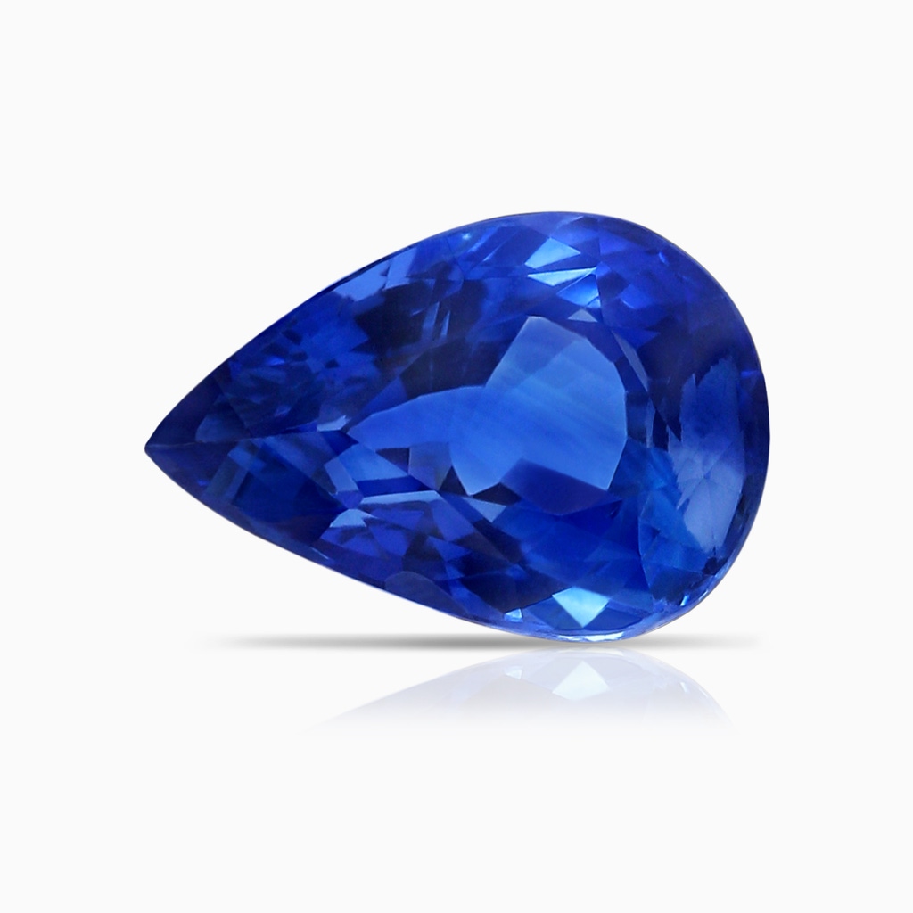 11.29x7.73x6.17mm AAA Classic GIA Certified Pear-Shaped Blue Sapphire Solitaire Pendant in White Gold Side 699