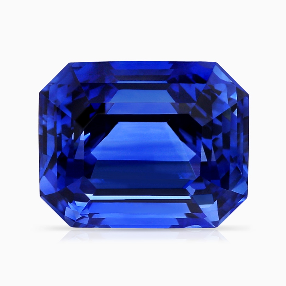 10.03x8.17x6.77mm AAA GIA Certified Octagonal Blue Sapphire Horseshoe Halo Pendant in Rose Gold side 699
