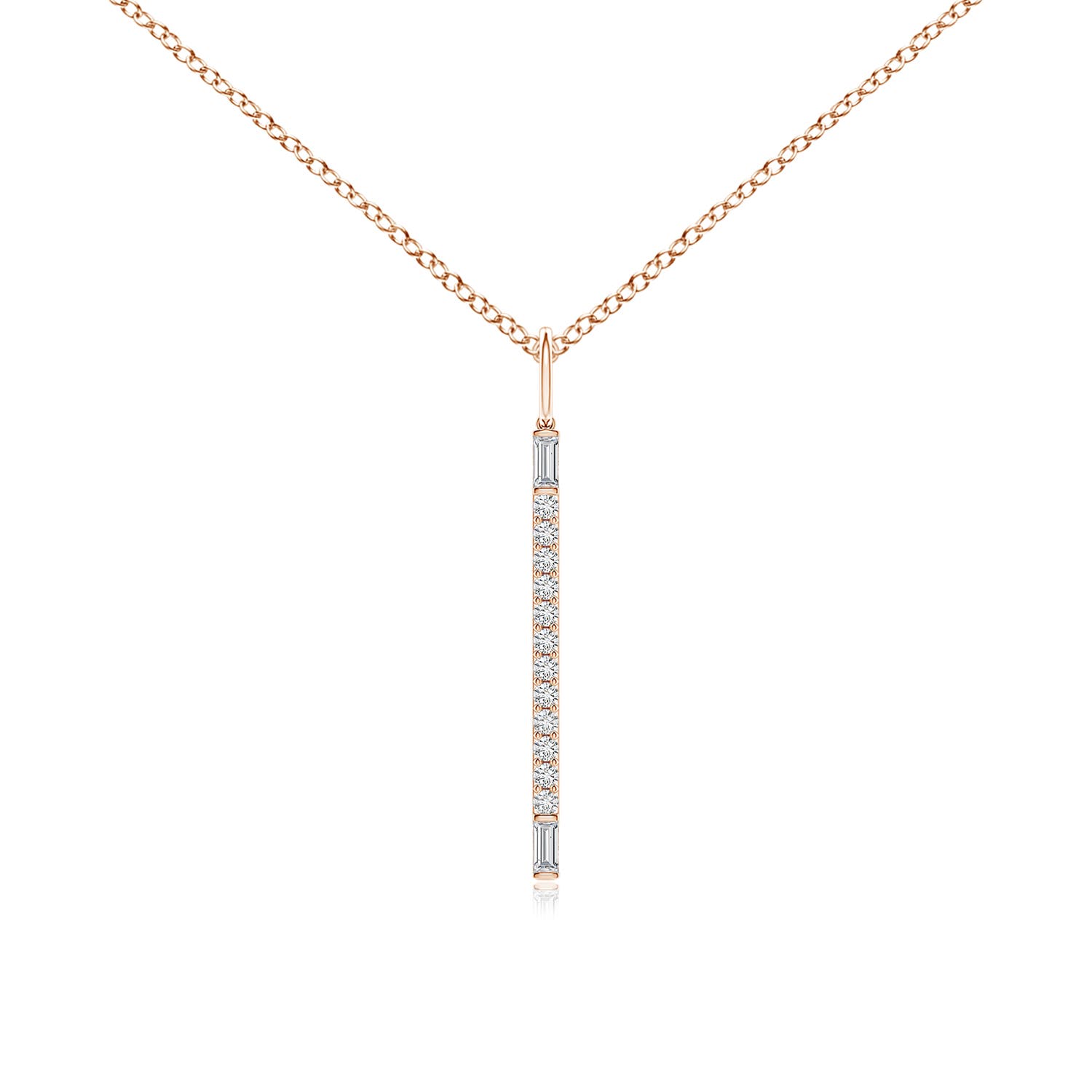 H, SI2 / 0.19 CT / 14 KT Rose Gold