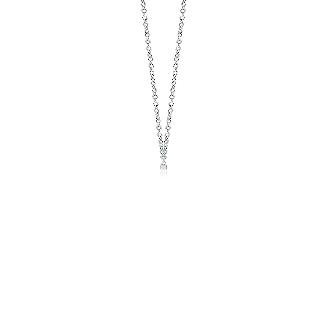 2.5x1.2mm GVS2 Round & Baguette Diamond Horizontal Bar Pendant in S999 Silver - side 199
