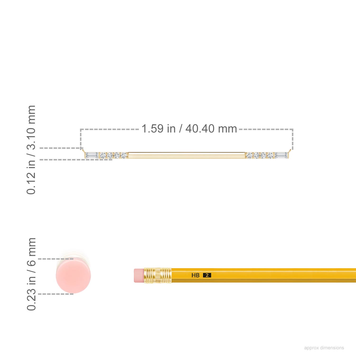 G, VS2 / 0.16 CT / 14 KT Yellow Gold