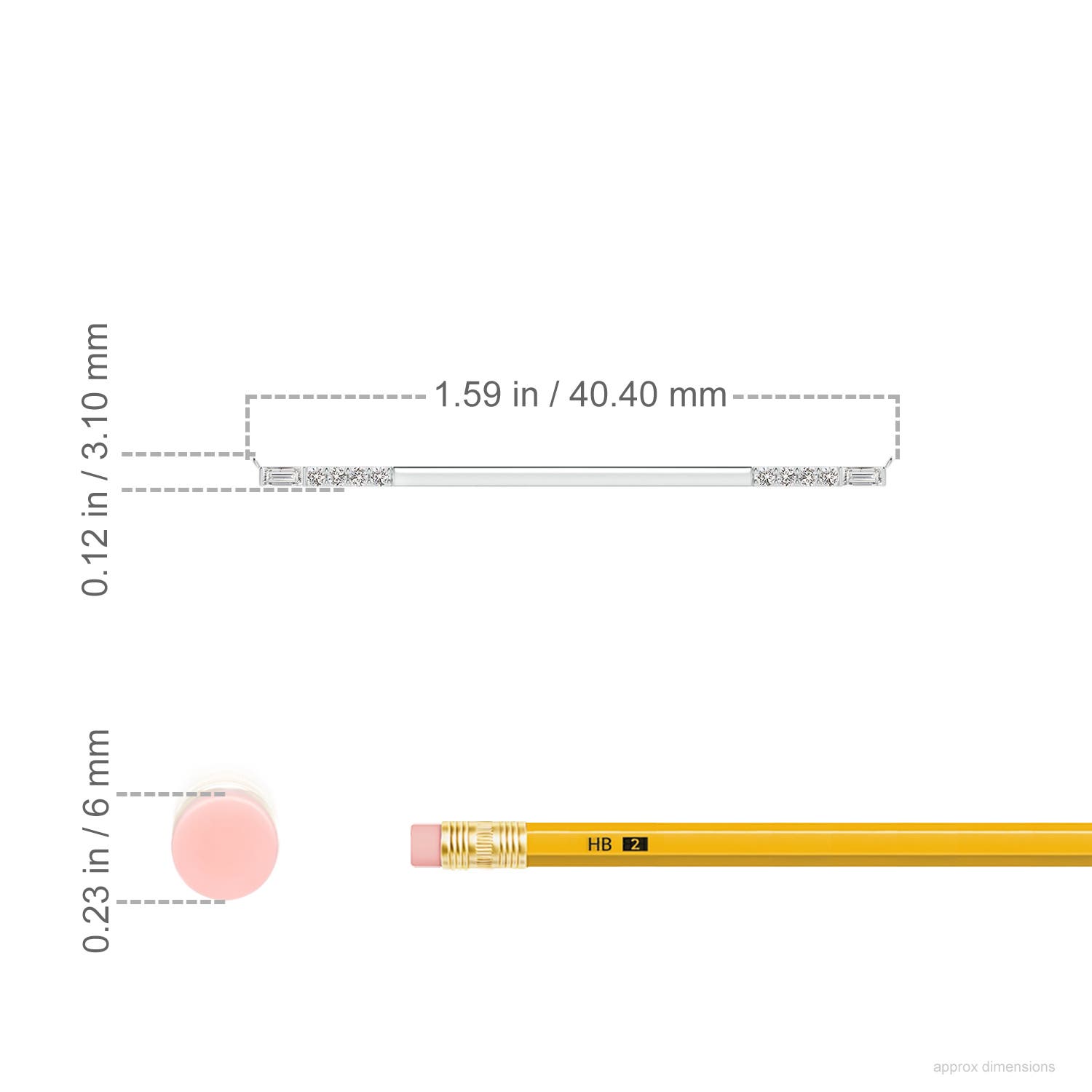 I-J, I1-I2 / 0.16 CT / 14 KT White Gold