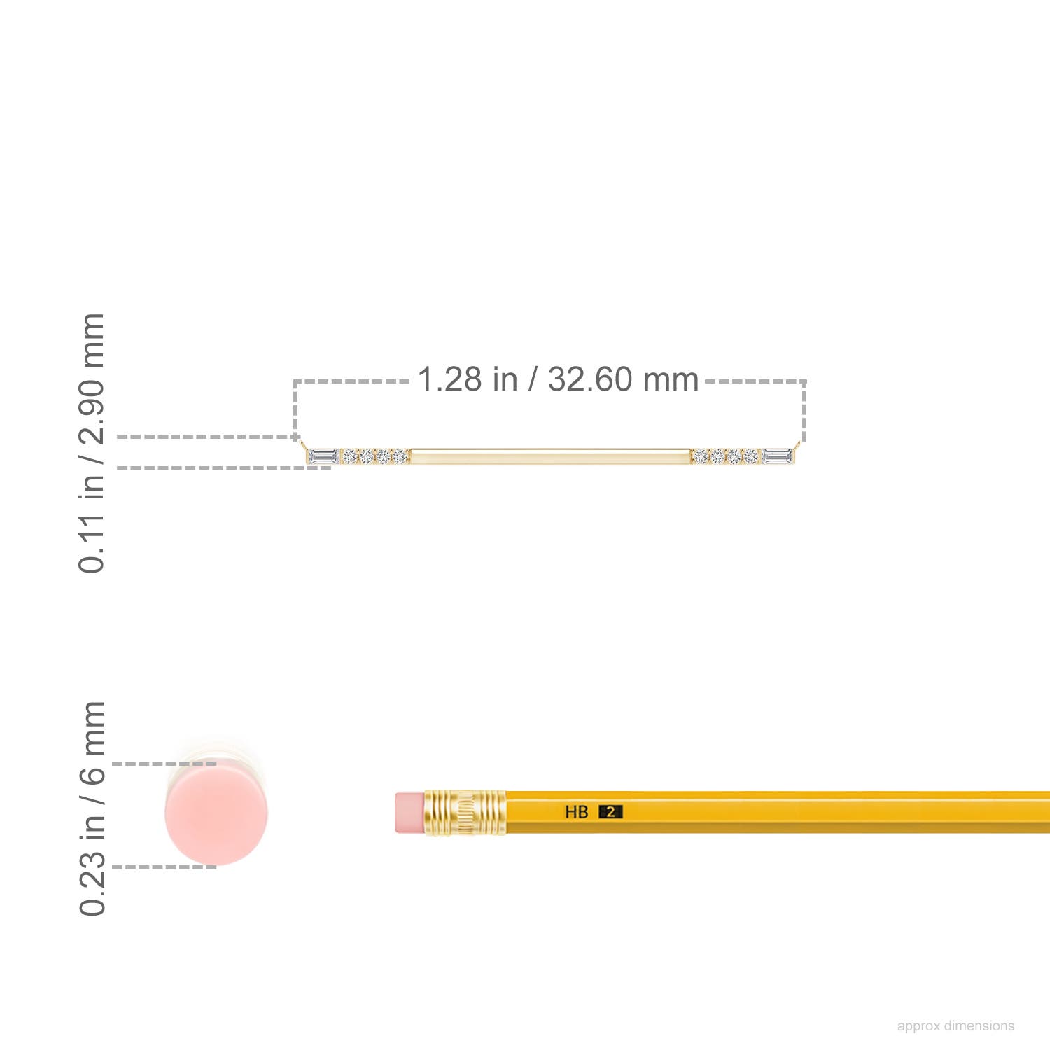 H, SI2 / 0.08 CT / 14 KT Yellow Gold