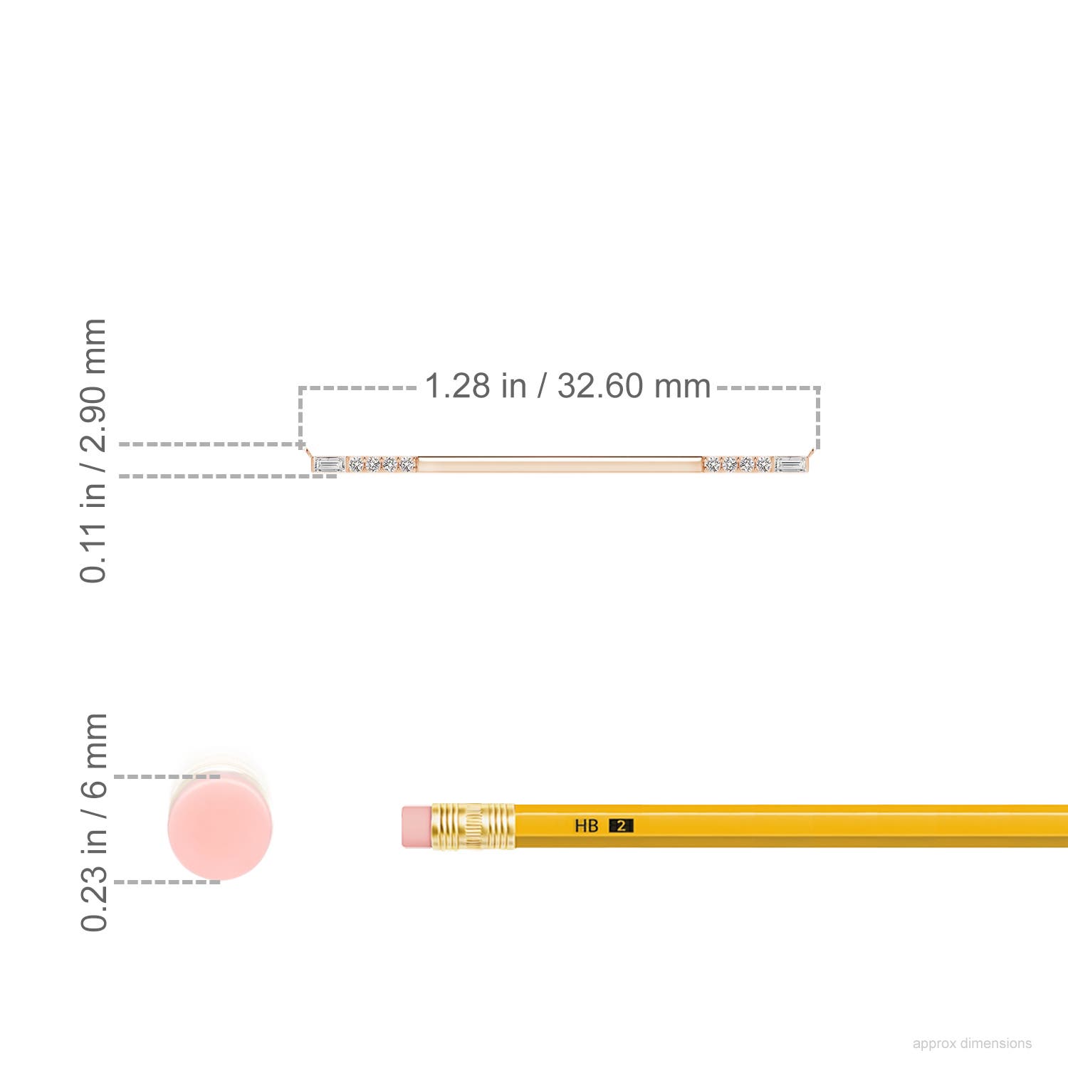 I-J, I1-I2 / 0.08 CT / 14 KT Rose Gold