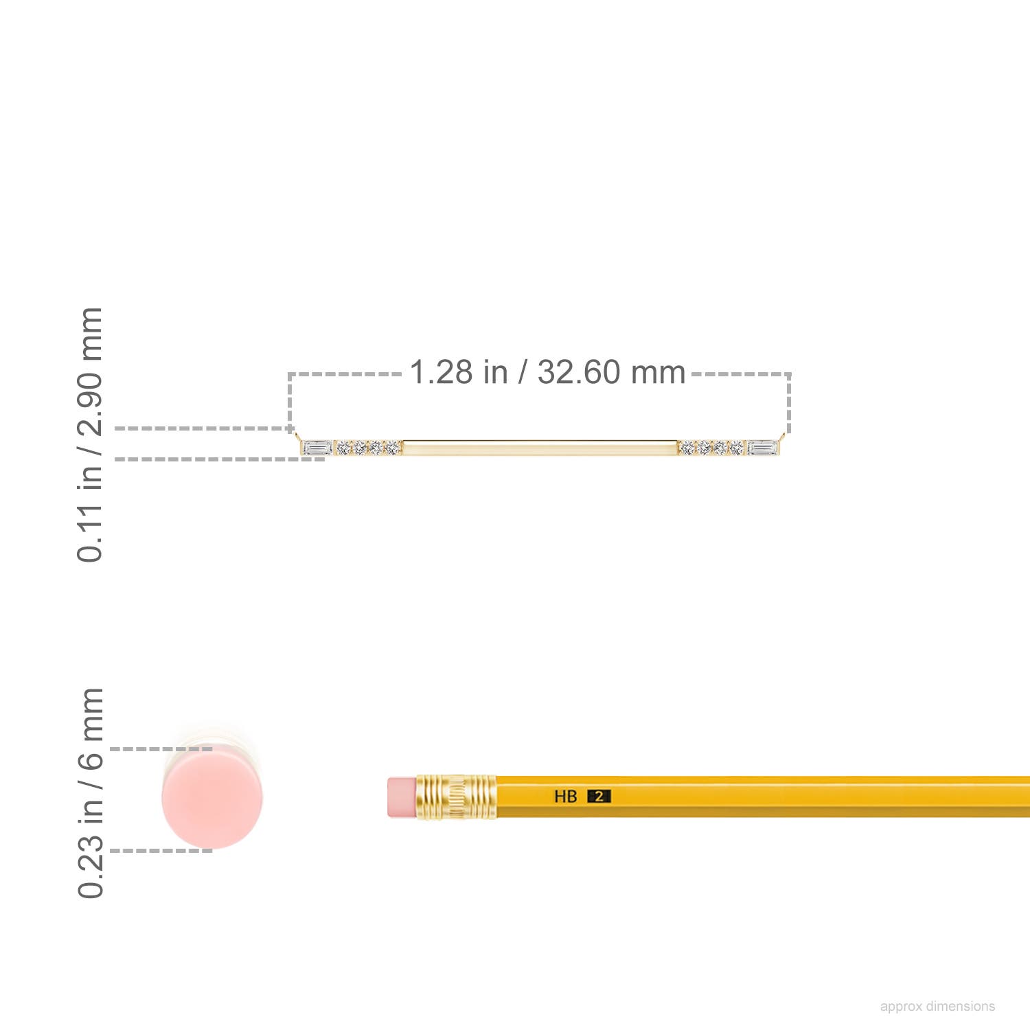 I-J, I1-I2 / 0.08 CT / 14 KT Yellow Gold