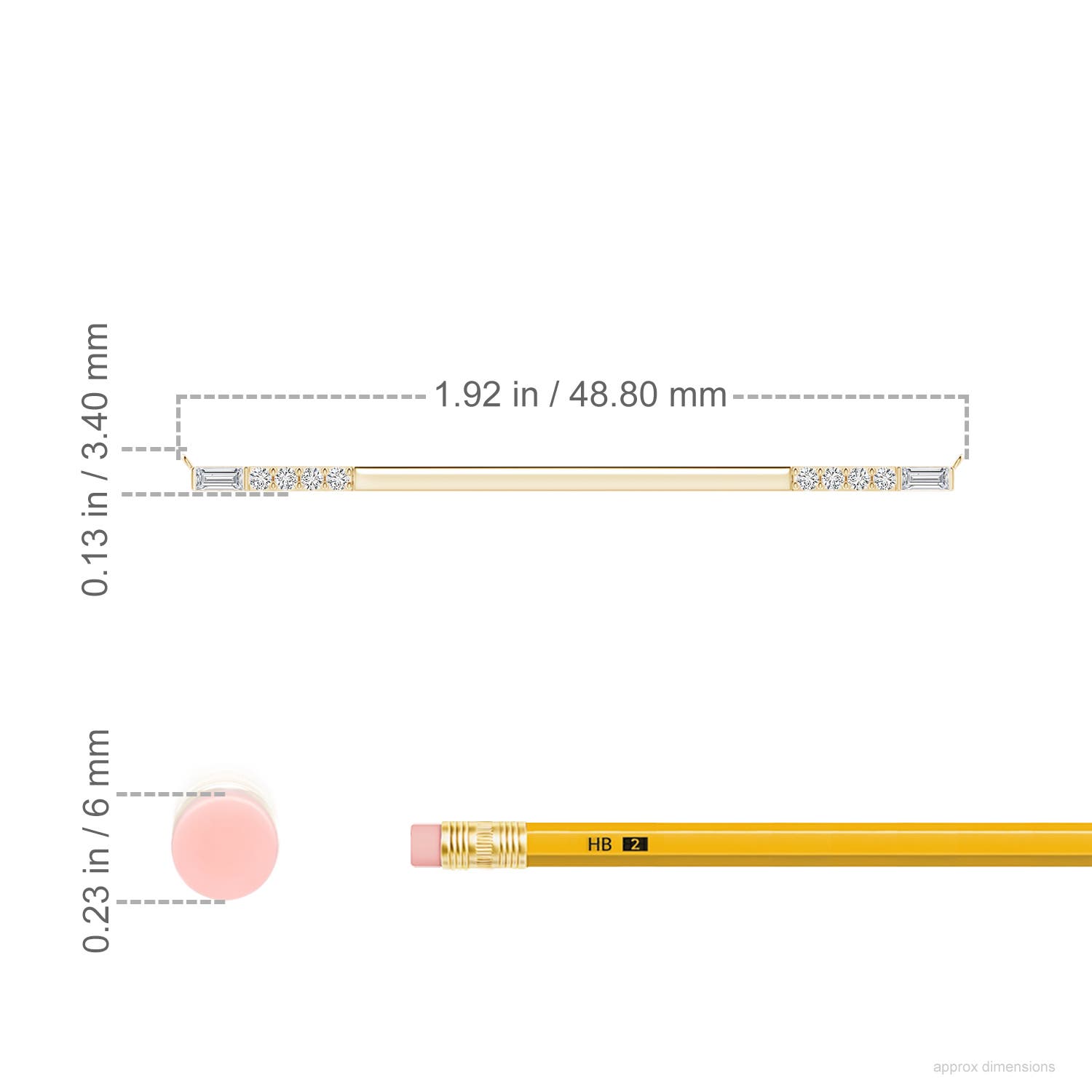 H, SI2 / 0.25 CT / 14 KT Yellow Gold