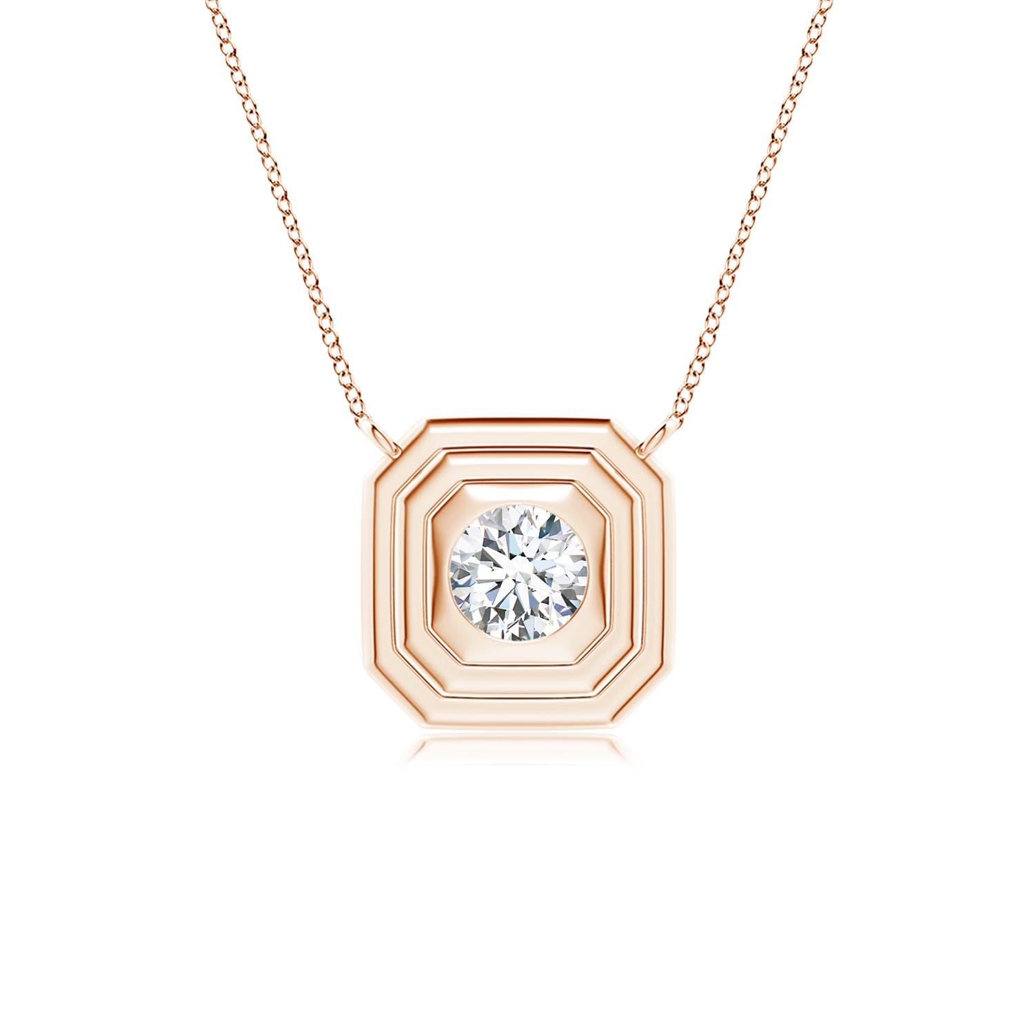 G, VS2 / 0.25 CT / 14 KT Rose Gold