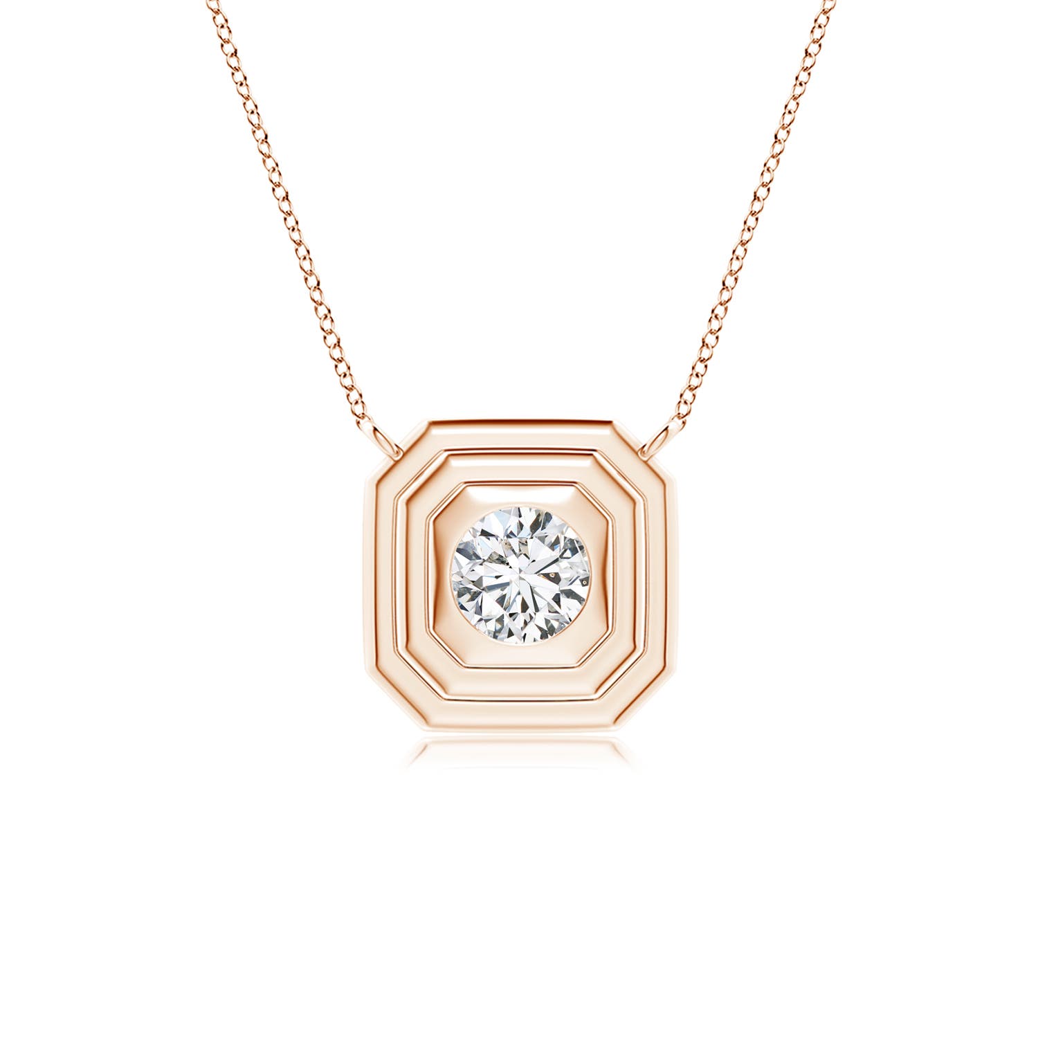 H, SI2 / 0.25 CT / 14 KT Rose Gold