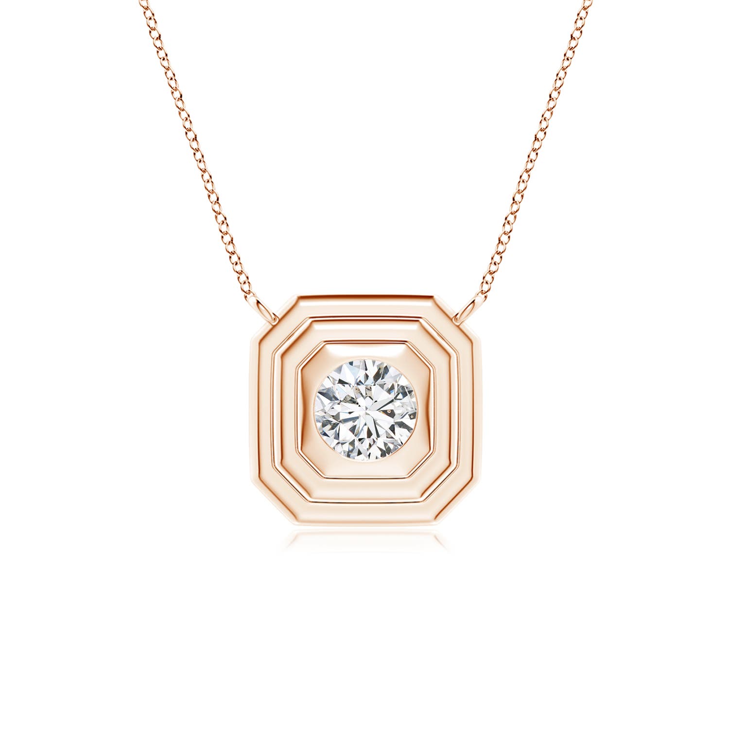 H, SI2 / 0.32 CT / 14 KT Rose Gold