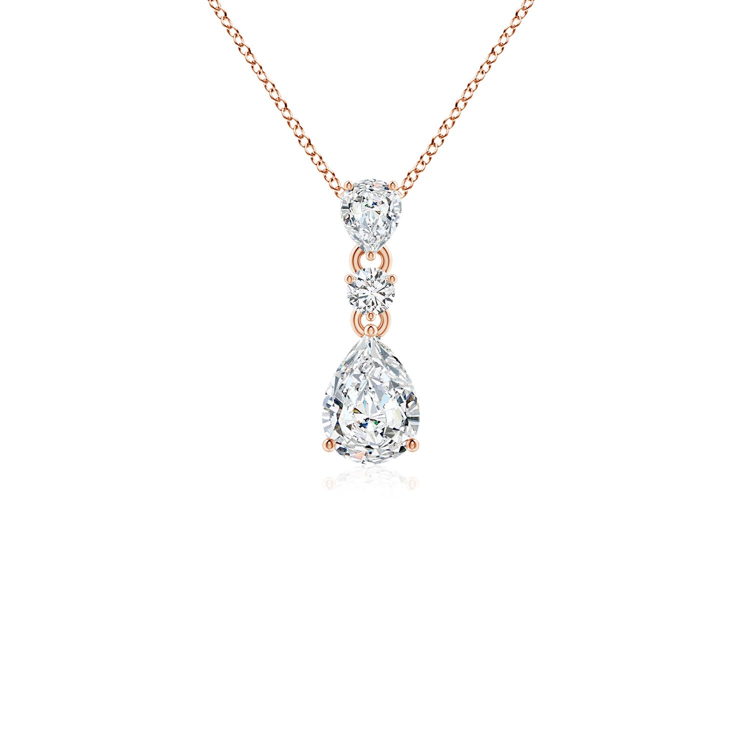 H, SI2 / 0.93 CT / 14 KT Rose Gold