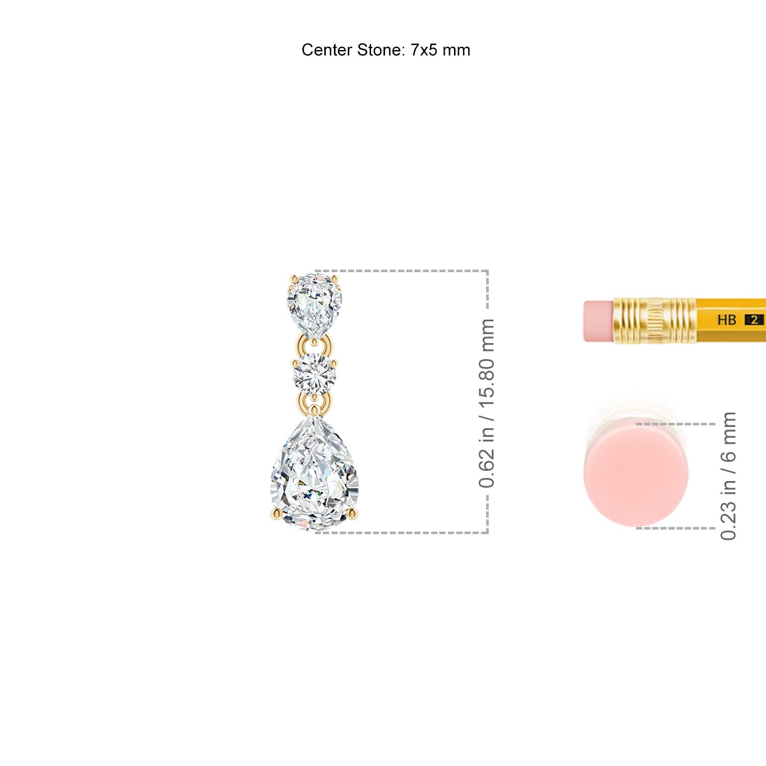 H, SI2 / 0.93 CT / 14 KT Yellow Gold