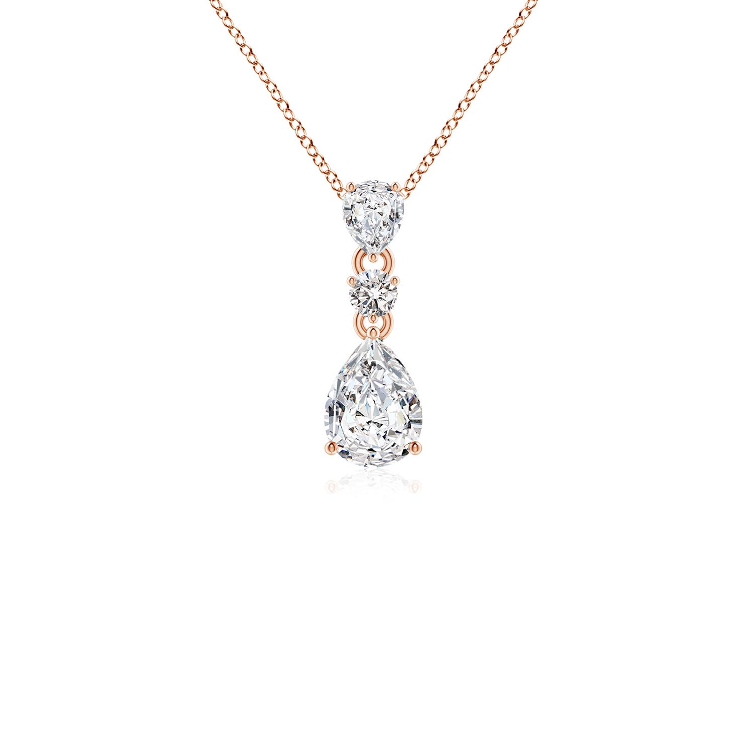 I-J, I1-I2 / 0.93 CT / 14 KT Rose Gold