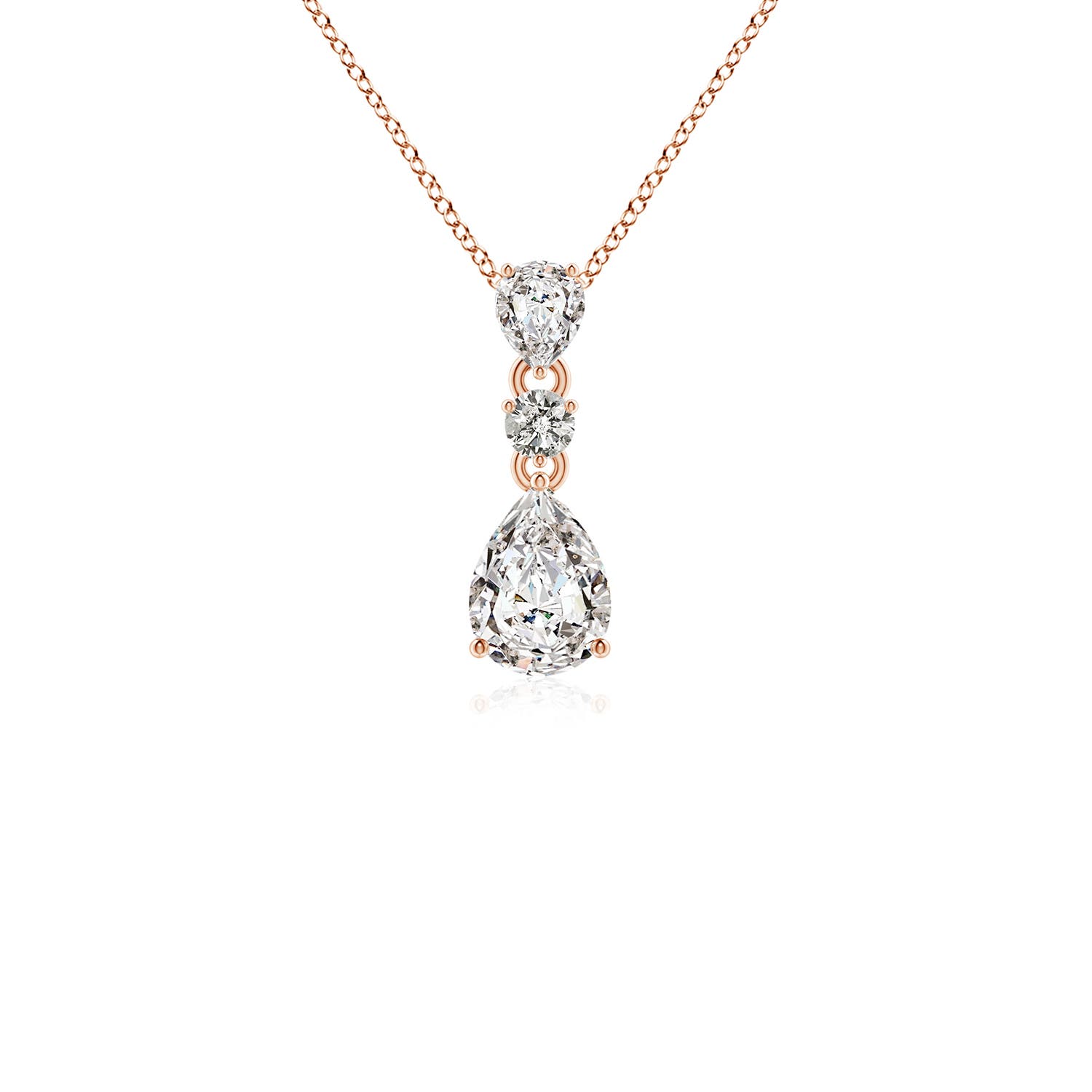 K, I3 / 0.93 CT / 14 KT Rose Gold