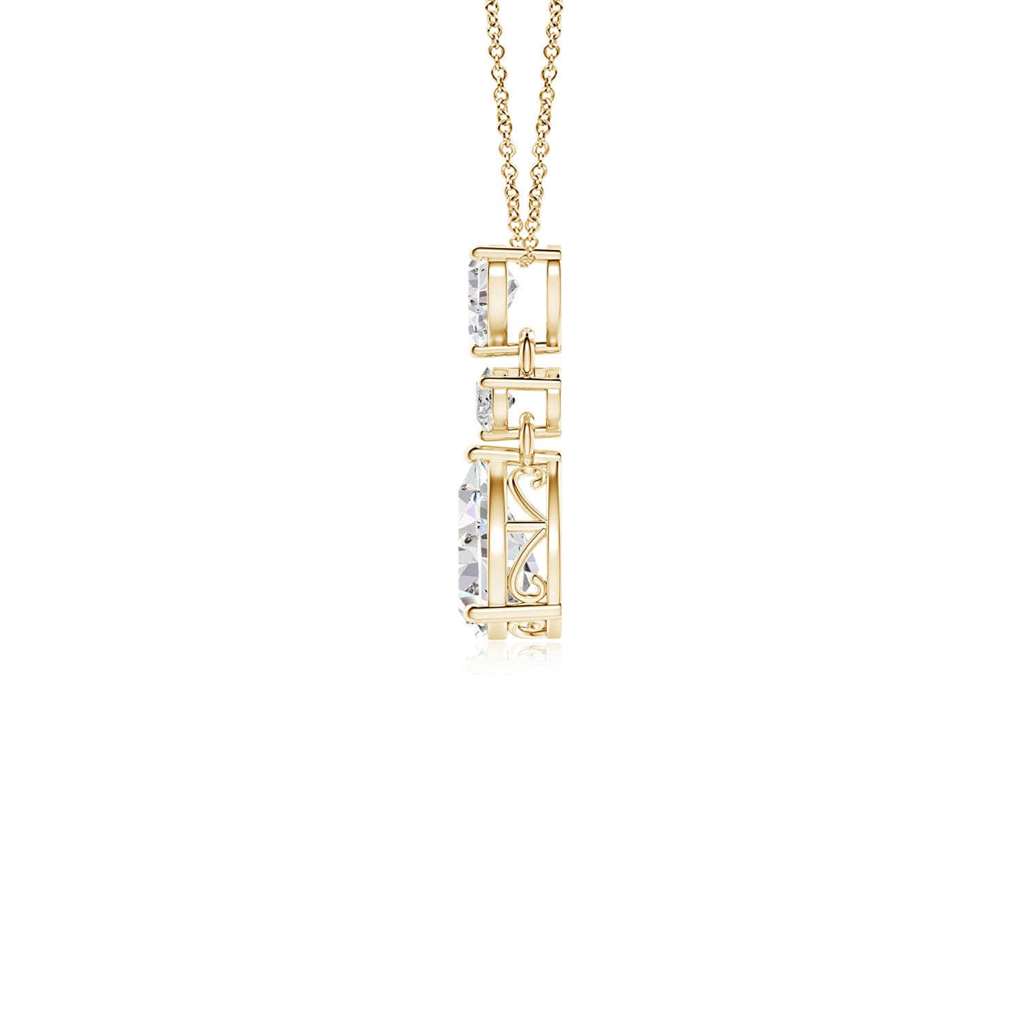 K, I3 / 0.93 CT / 14 KT Yellow Gold