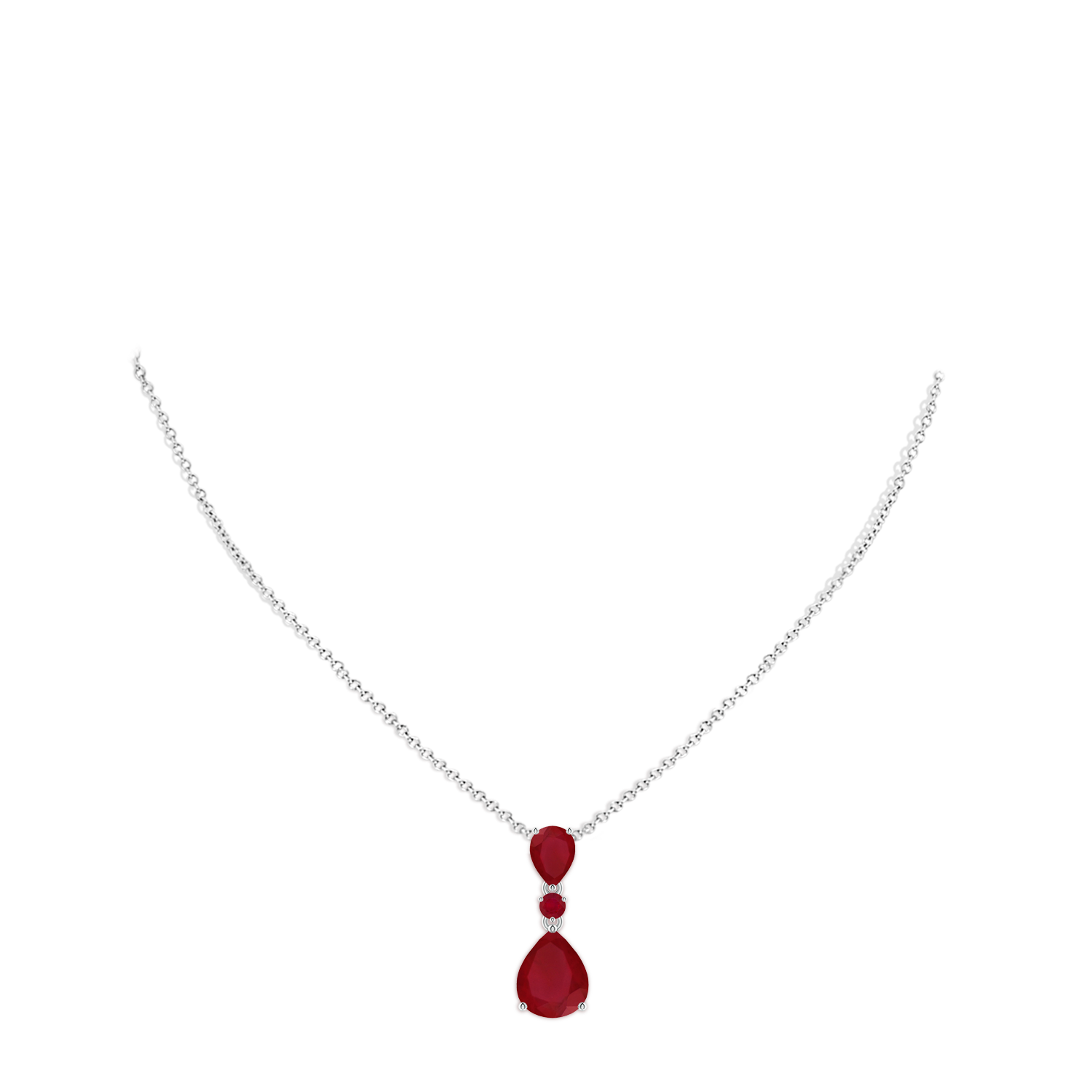 AA - Ruby / 3.65 CT / 14 KT White Gold