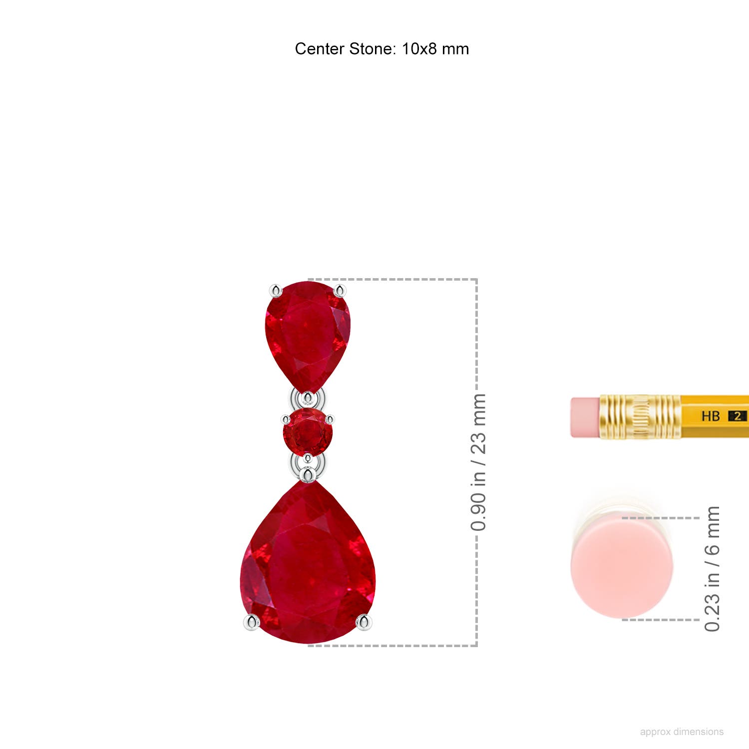 AAA - Ruby / 3.65 CT / 14 KT White Gold