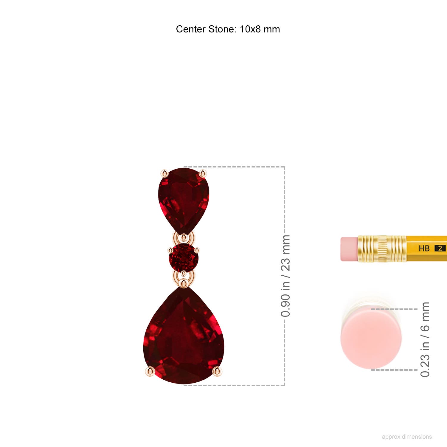 AAAA - Ruby / 3.65 CT / 14 KT Rose Gold