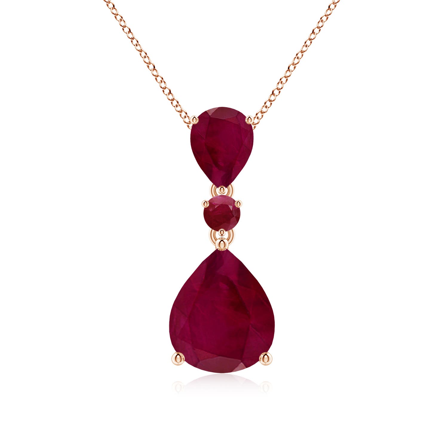 A - Ruby / 6.38 CT / 14 KT Rose Gold