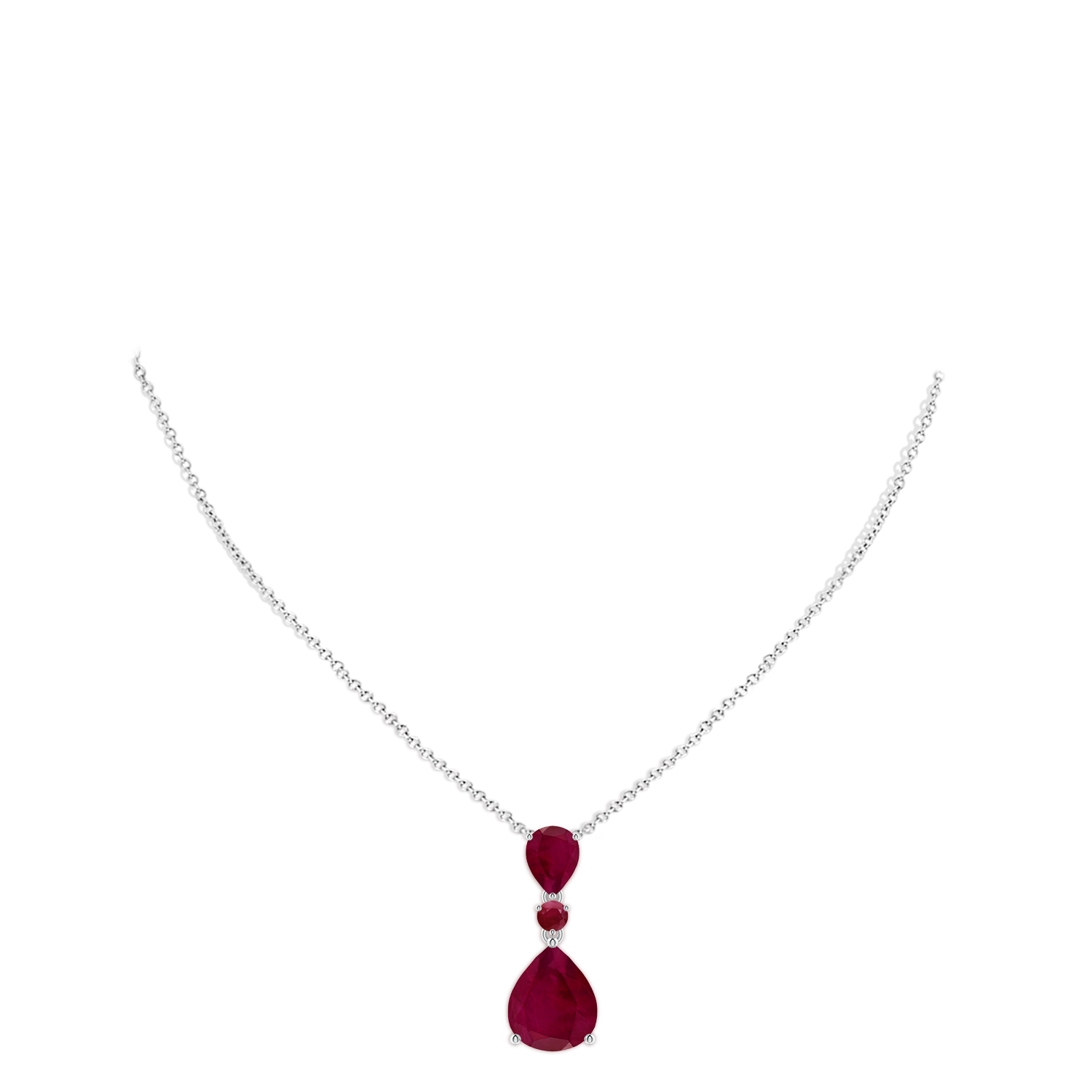 A - Ruby / 6.38 CT / 14 KT White Gold