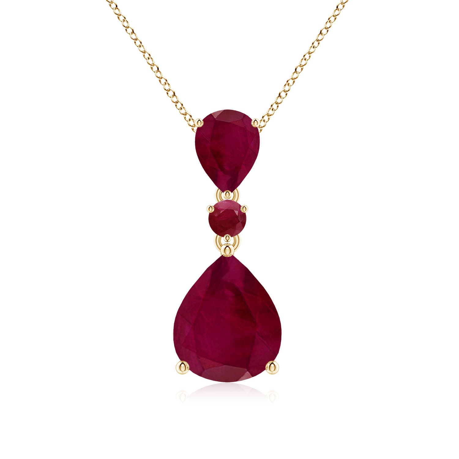 A - Ruby / 6.38 CT / 14 KT Yellow Gold