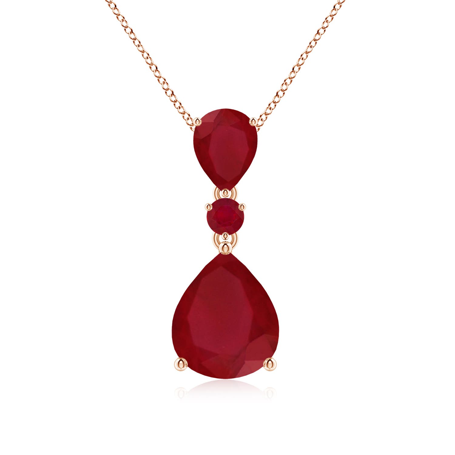 AA - Ruby / 6.38 CT / 14 KT Rose Gold