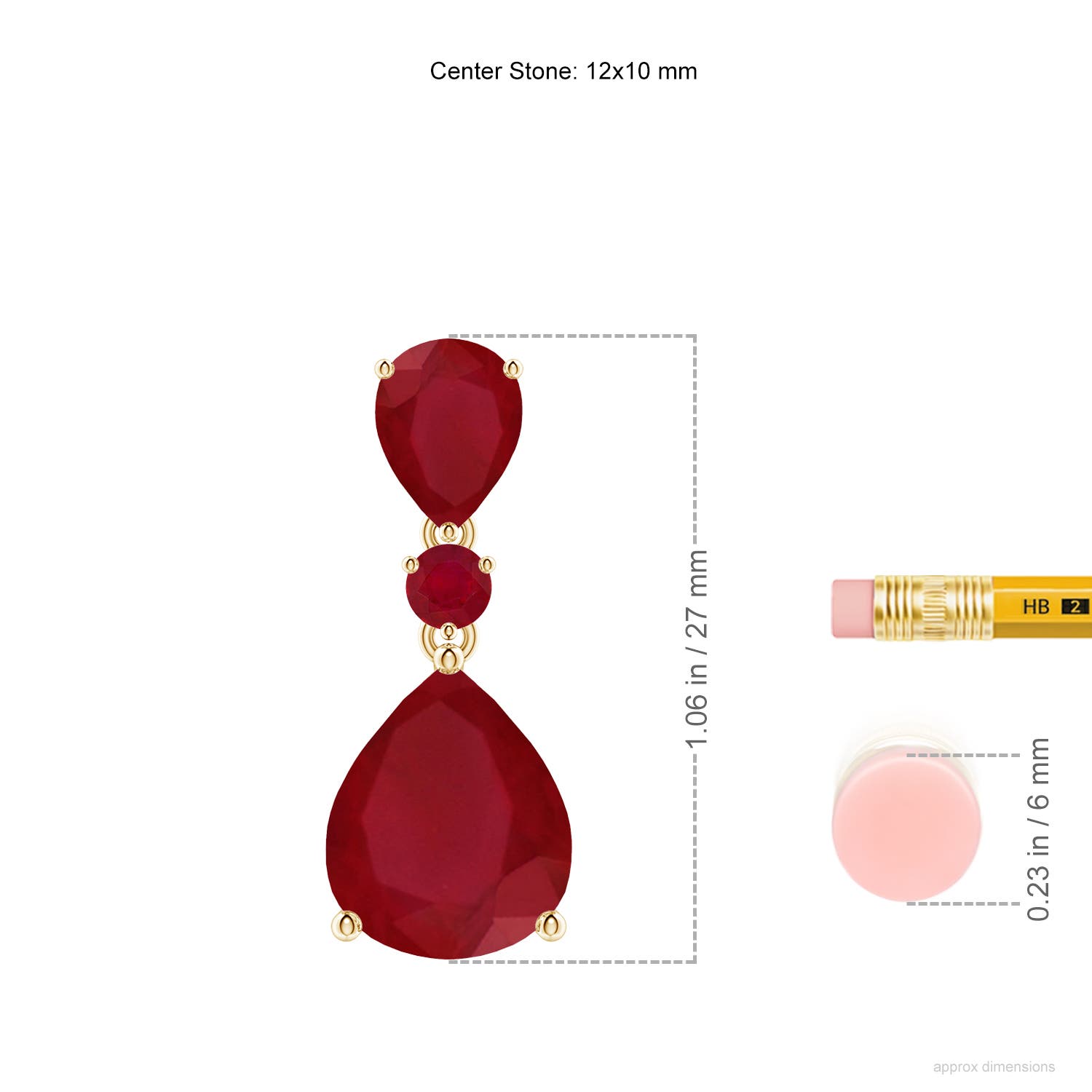 AA - Ruby / 6.38 CT / 14 KT Yellow Gold