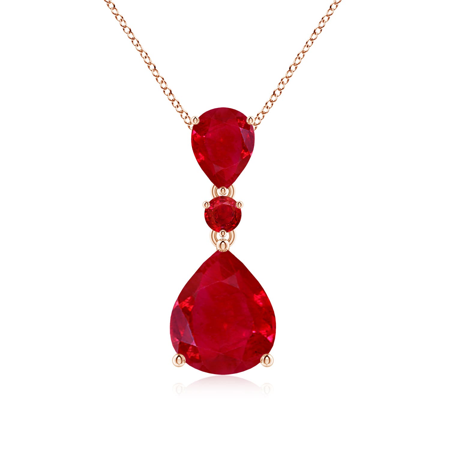 AAA - Ruby / 6.38 CT / 14 KT Rose Gold