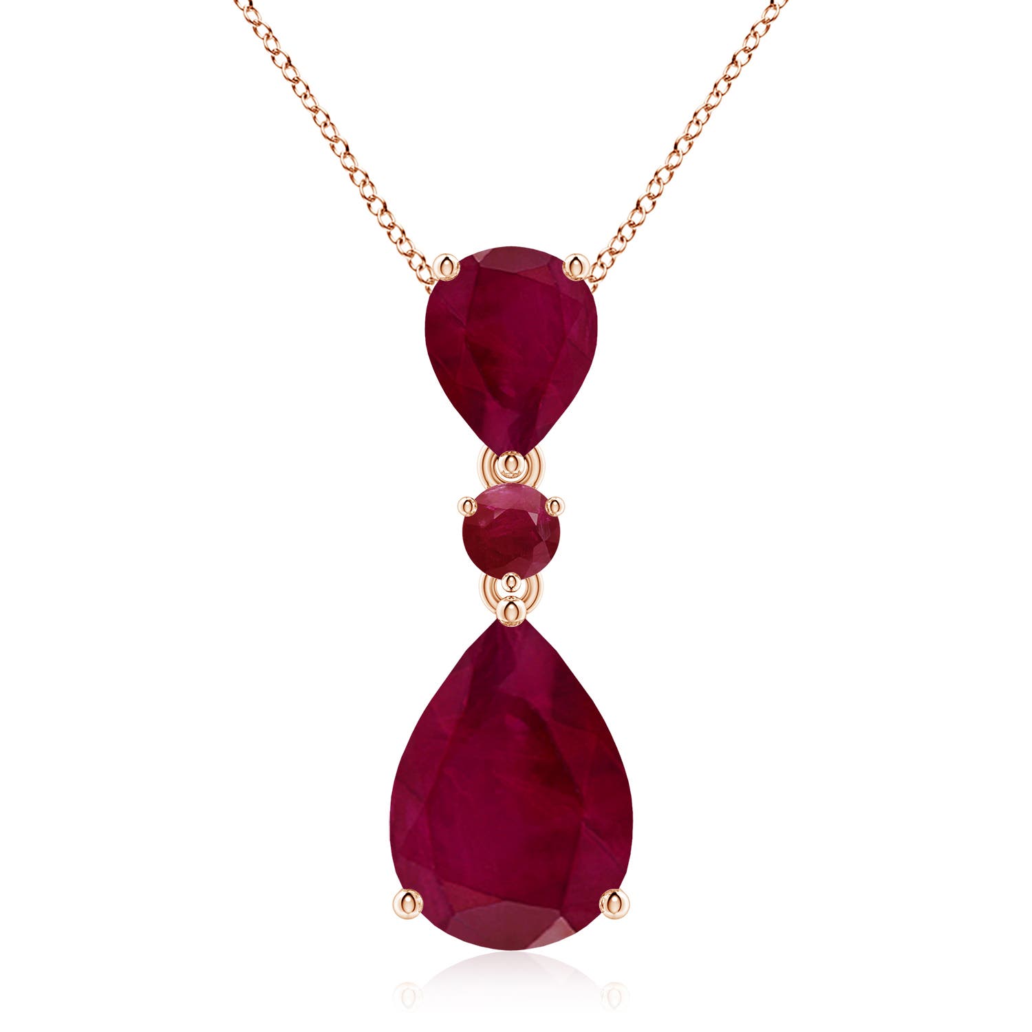 A - Ruby / 10.14 CT / 14 KT Rose Gold