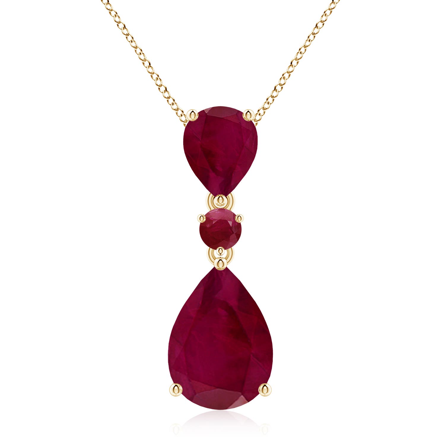 A - Ruby / 10.14 CT / 14 KT Yellow Gold