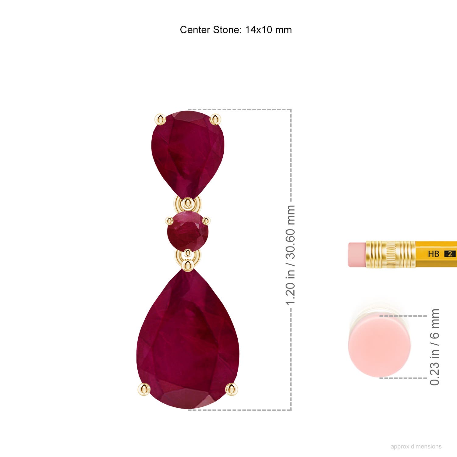 A - Ruby / 10.14 CT / 14 KT Yellow Gold