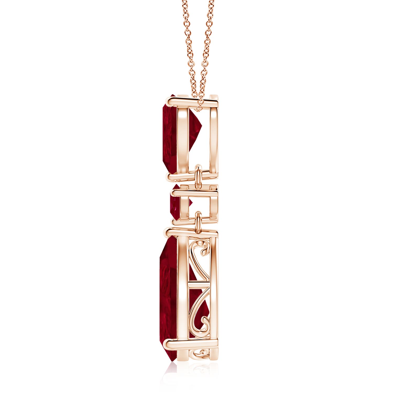 AA - Ruby / 10.14 CT / 14 KT Rose Gold