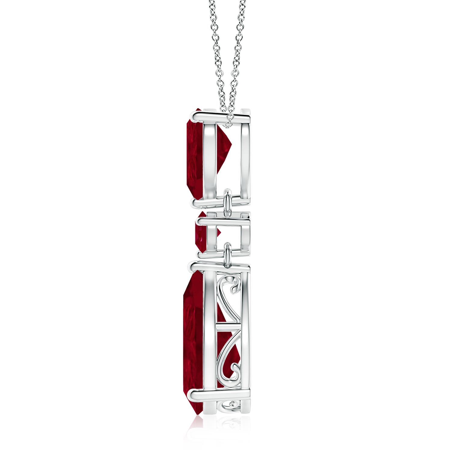 AA - Ruby / 10.14 CT / 14 KT White Gold