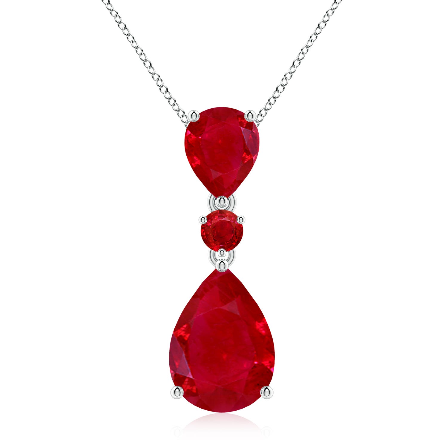 AAA - Ruby / 10.14 CT / 14 KT White Gold