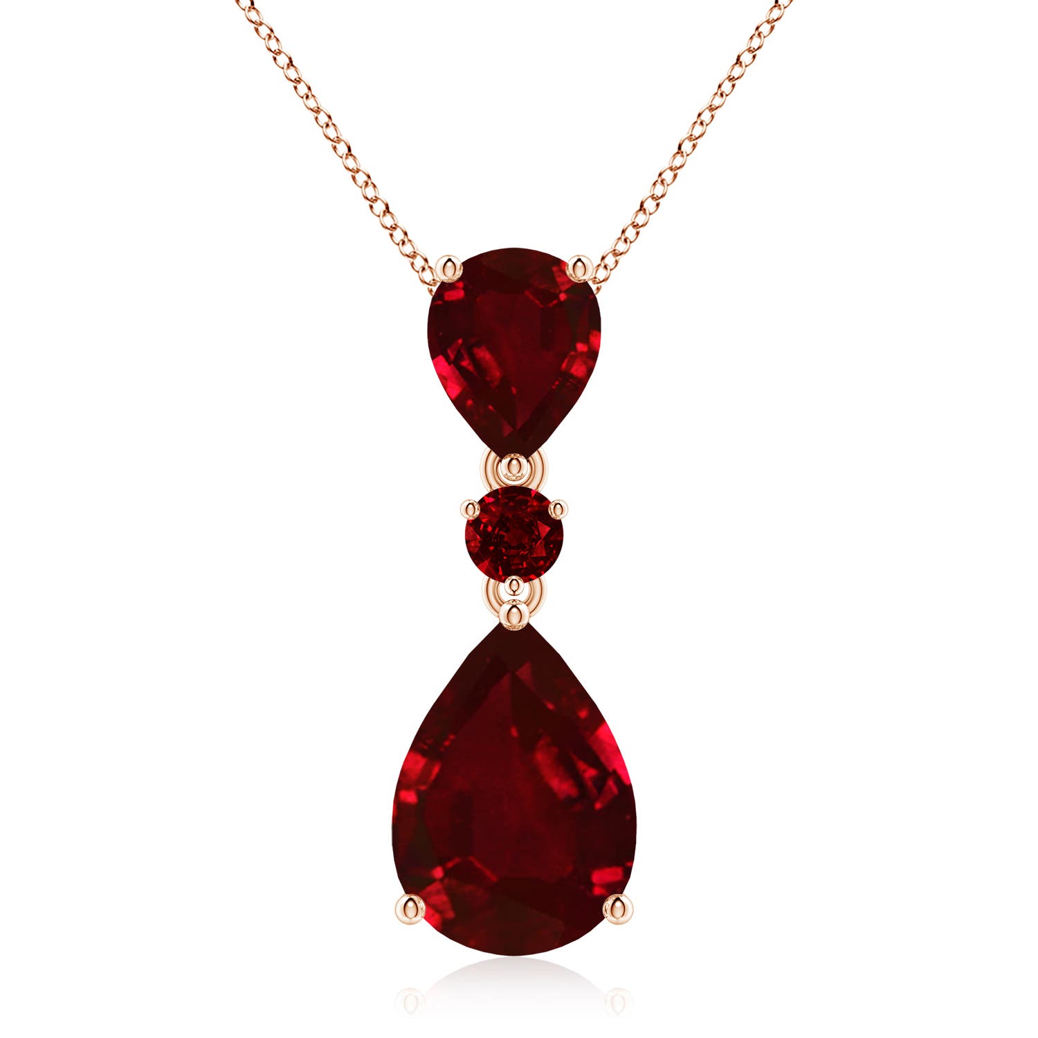 AAAA - Ruby / 10.14 CT / 14 KT Rose Gold