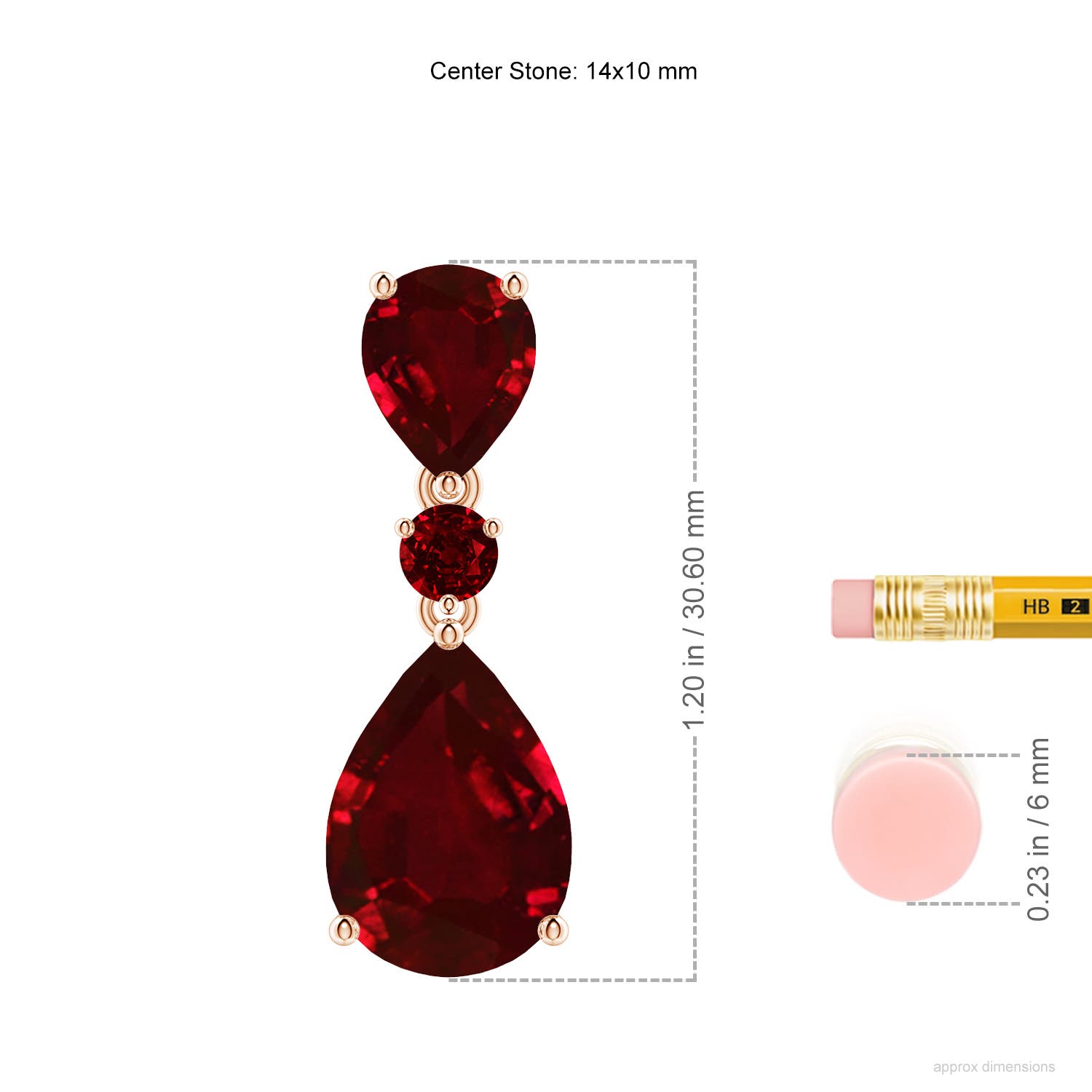 AAAA - Ruby / 10.14 CT / 14 KT Rose Gold