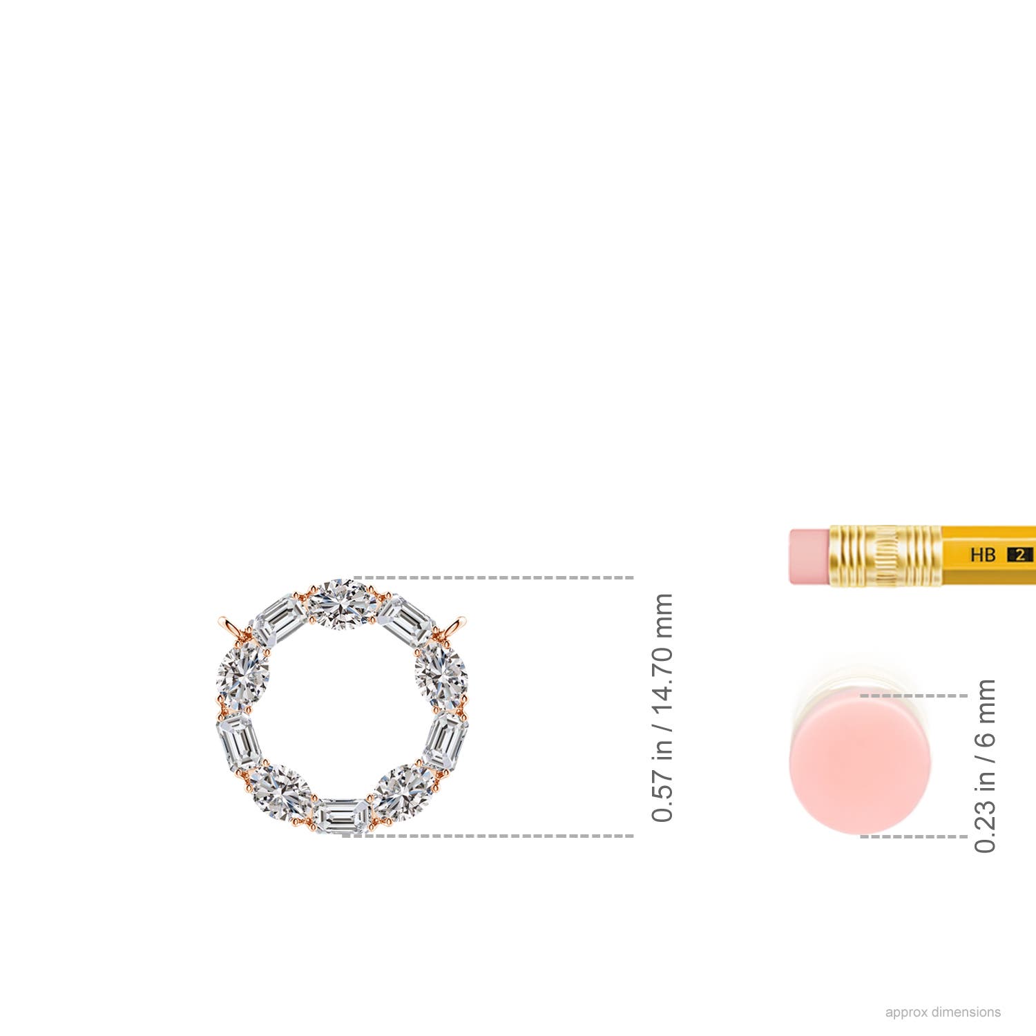 I-J, I1-I2 / 1.05 CT / 14 KT Rose Gold